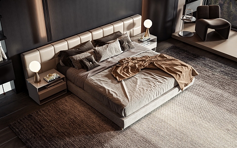 Style Commodity Bed 3d model