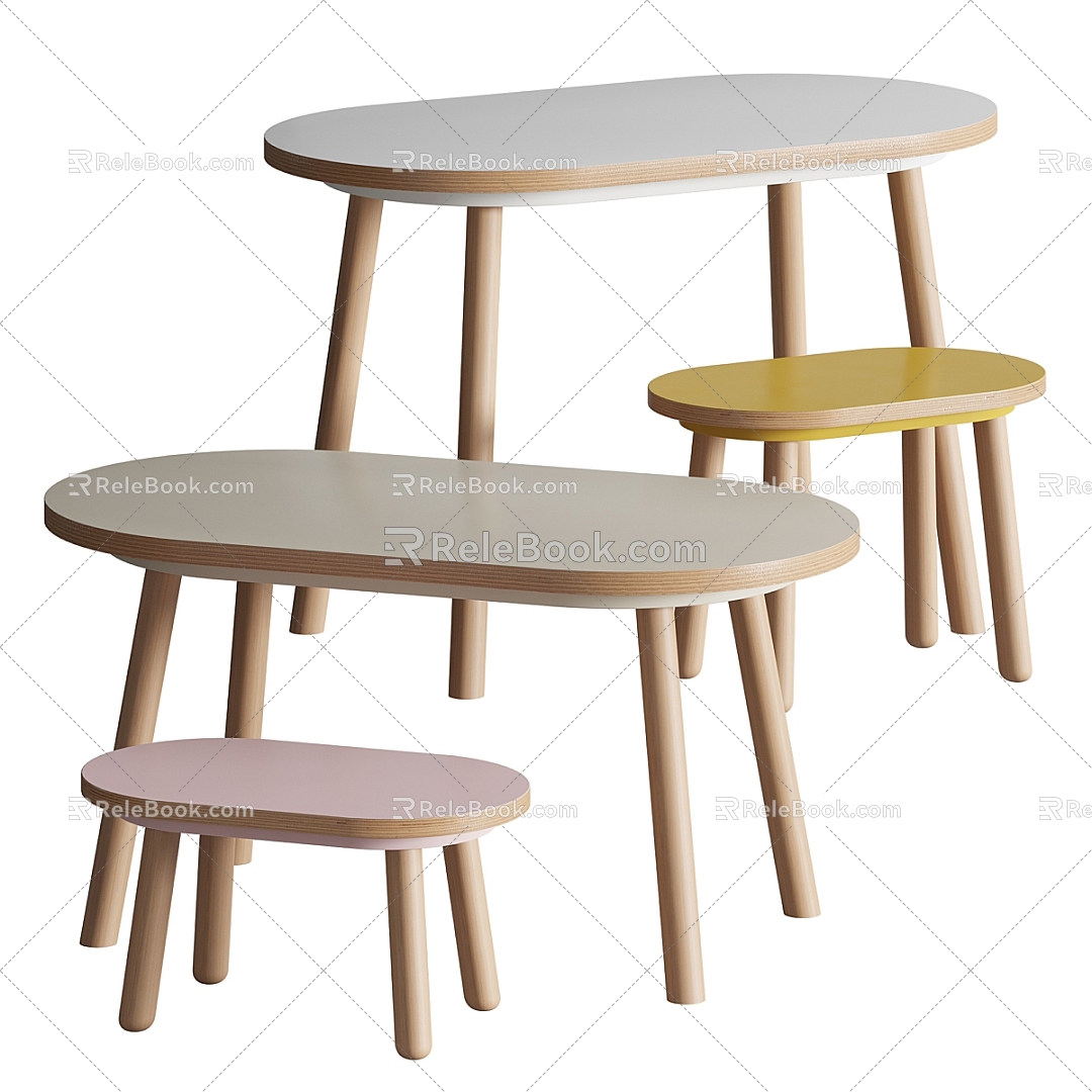 Children's table 3d model