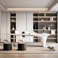 Modern study 3d model