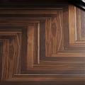 Hardwood Flooring Design Featuring Herringbone And Straight Lay Wood Patterns