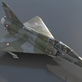 Military Fighter Jet Featuring Camouflage Paint National Insignia And Transparent Cockpit