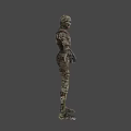 Game Movie Mummy Character With Bandaged Body And Ancient Egyptian Features