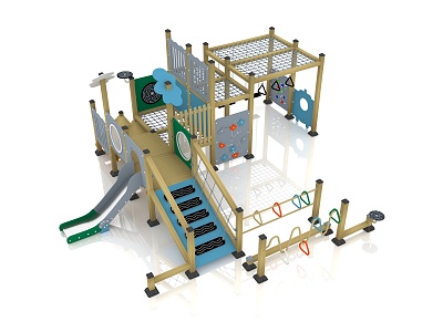 Children's Combined Slide Combined Slide Multifunctional Slide Outdoor Combined Slide 3d model