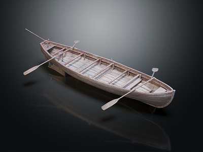 Modern boat fishing boat cartoon fishing boat 3d model