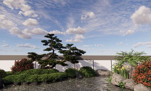 New Chinese landscape sketch landscape 3d model