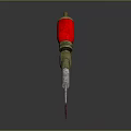 Red And Golden Household Spray Gun With Long Slender Nozzle Design