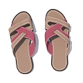 Shoes Slippers 3d model