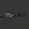 Monitor monitoring head security monitoring surveillance camera security camera remote monitoring 3d model