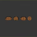 Handwoven Wicker Baskets Set of Four Different Shapes for Home Storage Organizers