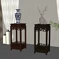 New Chinese Flower Combination 3d model