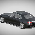 Modern Black Mercedes-Benz Luxury Sedan With UK Plate And Alloy Wheels