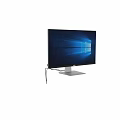 Dell Modern Computer Monitor With Windows Interface Black Bezel And White Stand