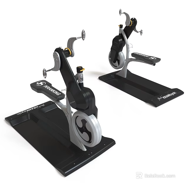 SHUA Black and Silver Indoor Sports Equipment for Home Gym Fitness Training Workout 3d model 