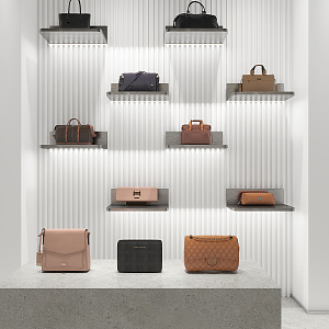 Modern Shoe Bag Shop 3d model