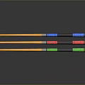 Colorful Handle Cleaning Rods For Household Use With Non Slip Grip Design