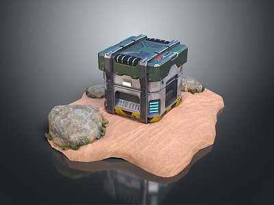 Science Fiction Box Science Fiction Box Military Box Password Box Military Supplies Science Fiction Supplies Science Fiction Password Box 3d model