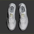 White PUMA Lace Up Sneakers With Perforated Upper And Platform Sole Design
