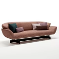 Modern double sofa 3d model