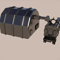 Moon moving container 3d model