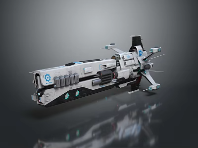 Futuristic Space Fighter Jet With Sci Fi Design And Advanced Mechanics 3d model