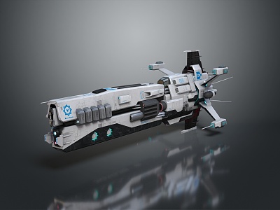 Modern space fighter sci-fighter sci-fighter 3d model