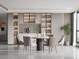 Modern Restaurant 3d model