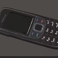 Nokia Black Feature Mobile Phone With Physical Keypad And Screen Design 3d model