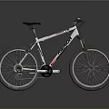 Oregon White Mountain Bicycle With Black Seat And Large Wheels Design