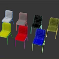 Colorful Modern Dining Chairs With Metal Legs In Various Hues