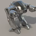 Robot attack robot intelligent machine science fiction robot mechanical warfare police future high-tech low face number low model simple model film and television level super realistic 3d model