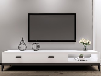 Modern TV Cabinet Simple TV Cabinet 3d model