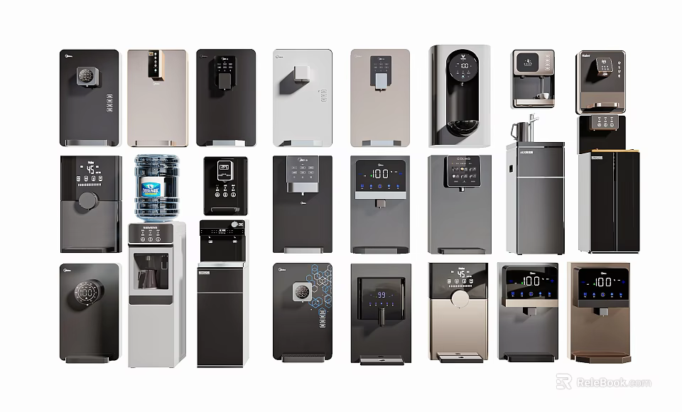 Various Modern Household Appliances With Sleek Designs And Multiple Functions For Daily Use 3d model 