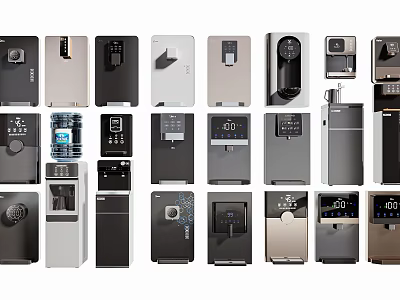 Various Modern Household Appliances With Sleek Designs And Multiple Functions For Daily Use 3d model