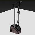 Garment Steamer with Pink Base Black Handle and Portable Design for Home Use