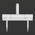 Stainless Steel Hardware Tool Metal Plate With Hook Spikes And Mounting Holes
