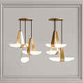 Modern chandelier combination 3d model