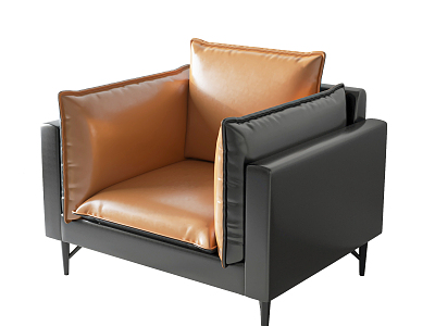 Modern single sofa model