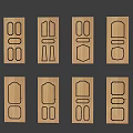 Wooden Swing Doors With Different Panel Designs And Classic Home Styles