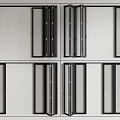 Multi-link folding door sliding door 3d model