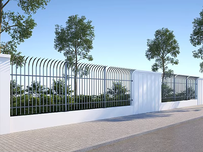 Fence anti-climbing fence 3d model