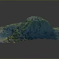 Ancient Architecture on Mountain Top Surrounded by Lush Green Vegetation and Trees