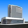 Modern Office Building Exterior With Glass Curtain Wall And Sleek Architecture