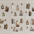 Modern photo wall 3d model