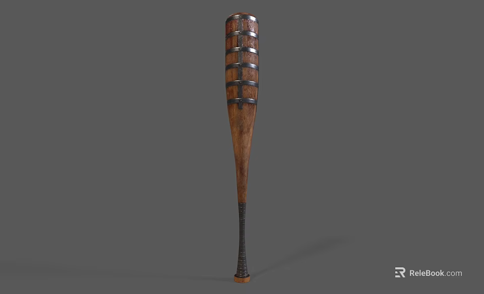 High Quality Wooden Baseball Bat With Classic Design And Ergonomic Grip For Sports 3d model 