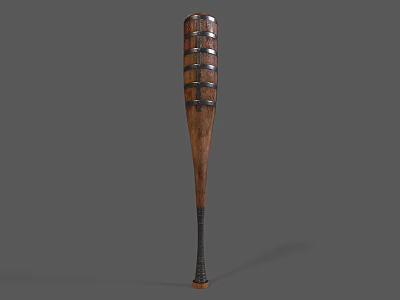 High Quality Wooden Baseball Bat With Classic Design And Ergonomic Grip For Sports 3d model