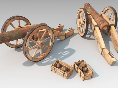 Artillery Salute Old Infantry Run Old Battery 3d model Artillery Salute Old Infantry Run Old Battery 3d model