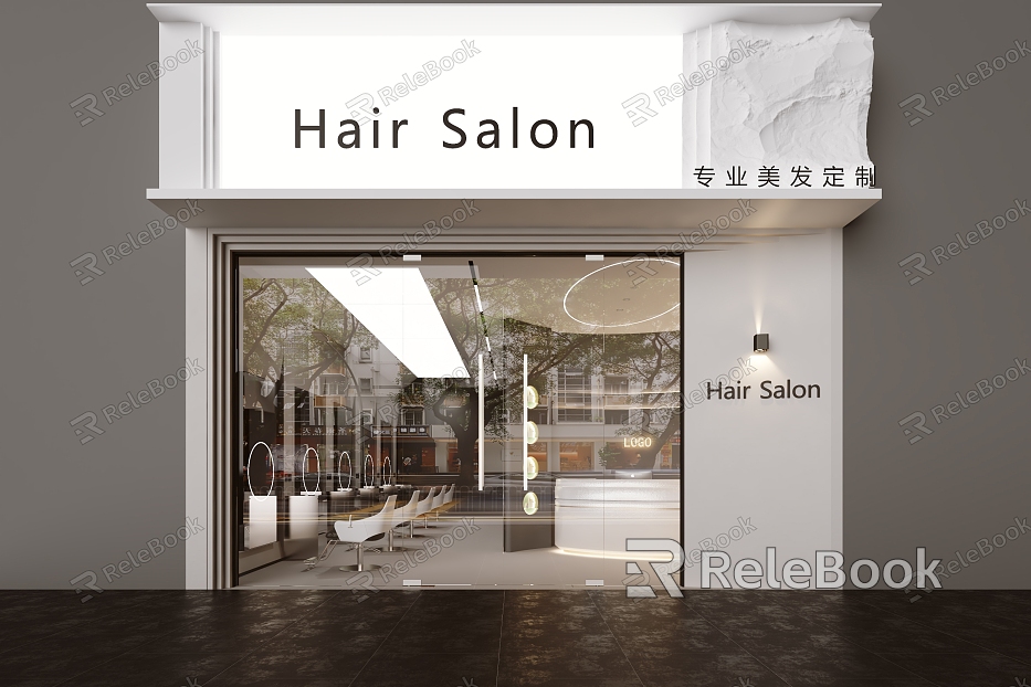 Modern Beauty Salon Door Head Shop Signs Medical Beauty Door Head Facade model