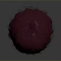 Game Movie Character Featuring Red Fringed Hair And Spherical Head Design