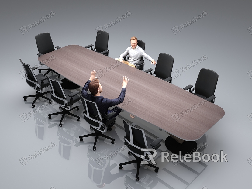 Modern Conference Table and Chair Conference Table model