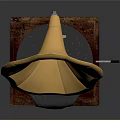 Classic Vintage Gramophone Design With Golden Horn Wooden Base And Cloth Cover